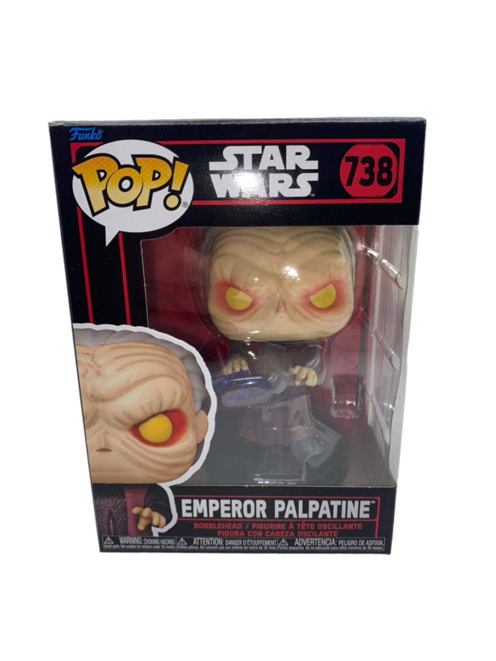 Funko Pop! Star Wars Emperor Palpatine Bobble Figure 738